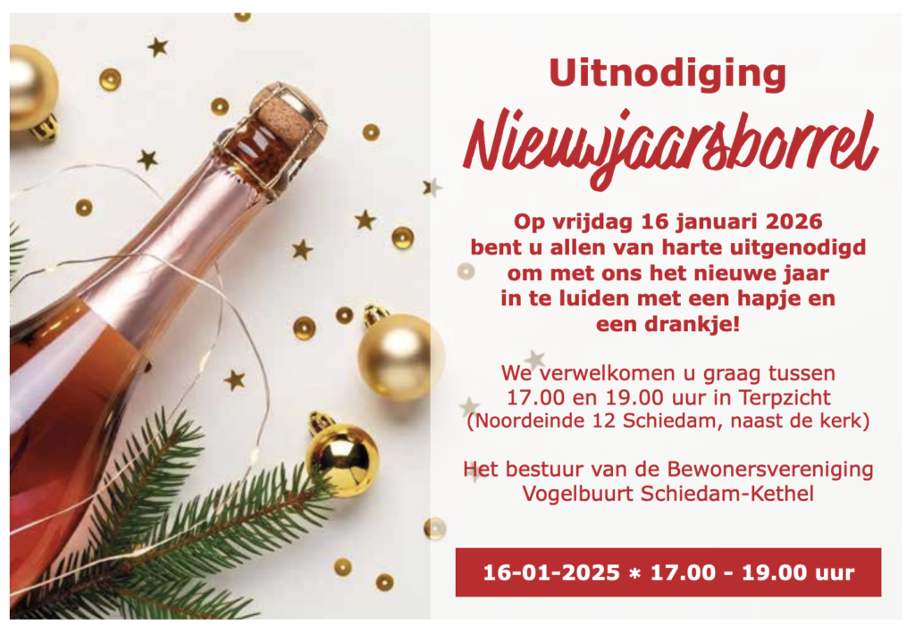 Uitnodiging Nieuwjaarsborrel